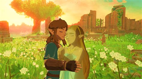 Link and Zelda Breath of the Wild in Love . Redraw - Link and Zelda Fan Art (40373171) - Fanpop