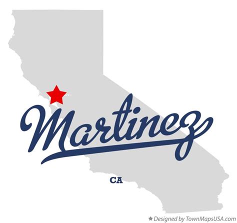 Map of Martinez, CA, California