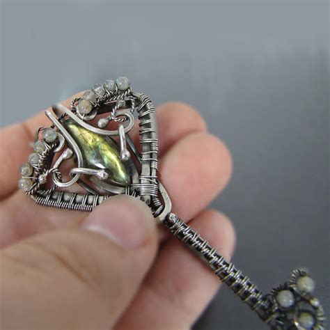 Mystic jewelry - Silver jewelry - Key necklace by NKjewelrydesign on ...