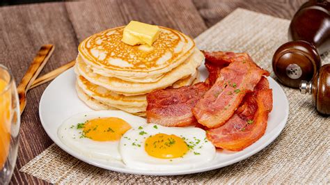 Pancakes, Eggs, and Bacon Recipe - Recipes.net