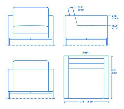 Sofa Lounge Chair Dimensions - Sofa Design Ideas