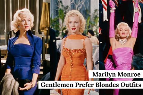 Marilyn Monroe Gentlemen Prefer Blondes Outfits - All her Gorgeous Glam Dresses — Classic ...