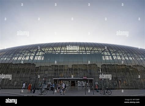 Train station at Strasbourg in France, combining old traditional design ...