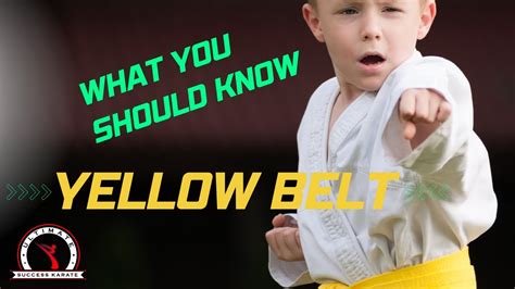 Taekwondo yellow belt requirements - YouTube