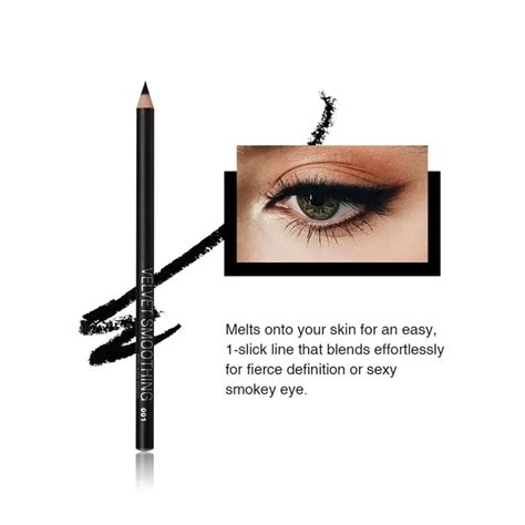 12pcs Professional Black Eyeliner Pencil Creamy Smooth Matte Liner Pencil Set Waterproof Long ...