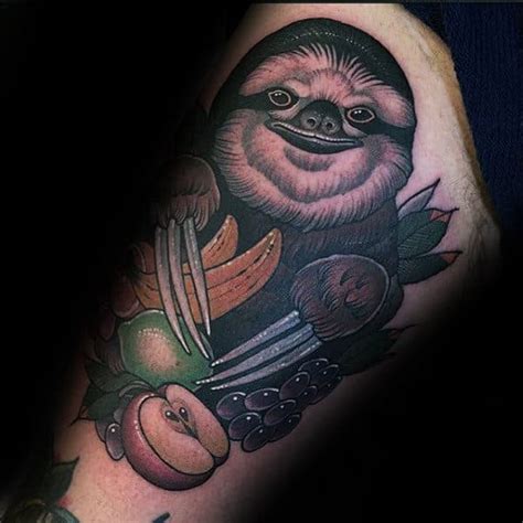 70 Sloth Tattoo Designs For Men - Ink Ideas To Hang Onto