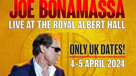 Joe Bonamassa announces two nights at the Royal Albert Hall - The Music ...