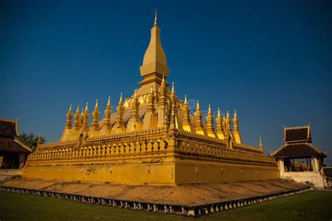 Pha that Luang stock image. Image of tourism, laotian - 94860419