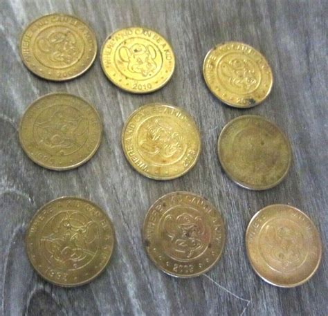 Lot 9 Chuck E. Cheese Tokens 1993-2011 | eBay in 2022 | Ebay finds ...