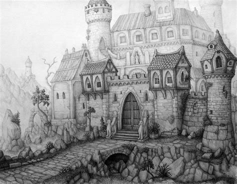 Castles - Pencil drawings :: Behance