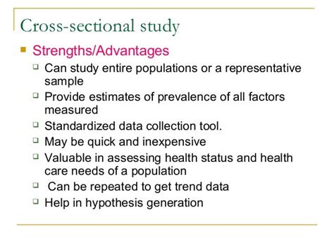 Disadvantages Of Cross Sectional Study | Sparkhouse