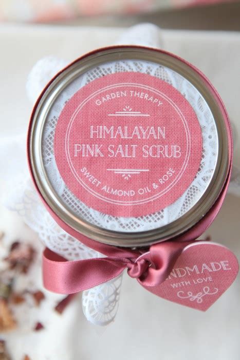 Himalayan pink salt scrub