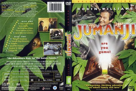 Jumanji (1995) DE R1 - Movie DVD - CD Label, DVD Cover, Front Cover