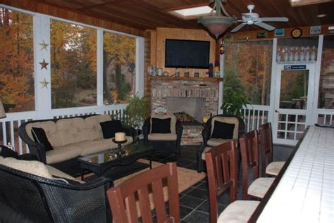 The Back Porch Bar, This huge screened porch was a primary reason we ...