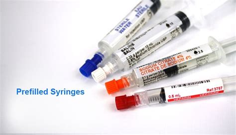 The benefits of using prefilled syringes, such as lower risk of infection, higher precision, and ...