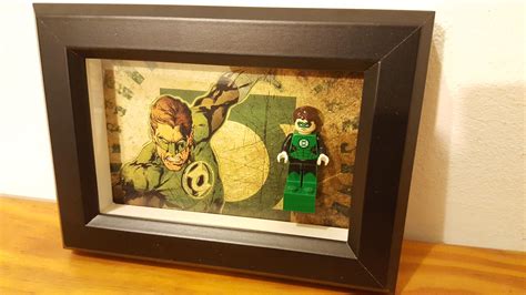 LEGO Green Lantern Minifigure with special background size: 13 x 18 cm | Green lantern, Mini ...