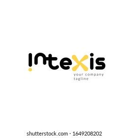 Intex Logo Creative Lettermark Logo Smart Stock Vector (Royalty Free) 1649208202