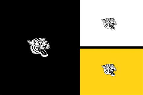 head tiger logo vector black and white 11410484 Vector Art at Vecteezy