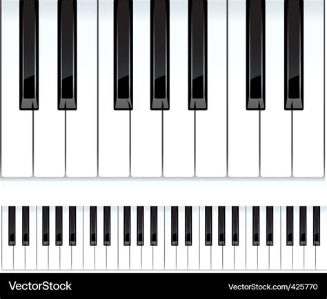 Piano keys seamless vector illustration Royalty Free Vector