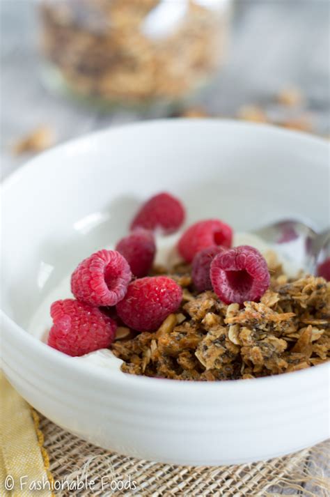 Granola with Yogurt - Fashionable Foods