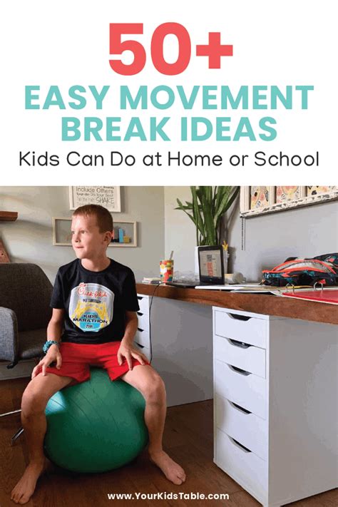 Easy Movement Break Ideas Kids Can Do at Home or School