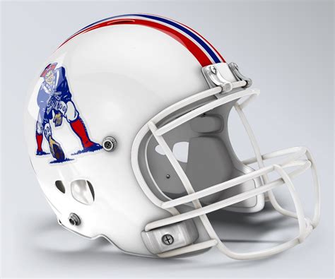 New England Patriots Throwback Helmet New England Patriots, Football ...