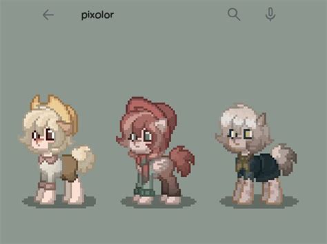 Pixelated Animals in Pony Town