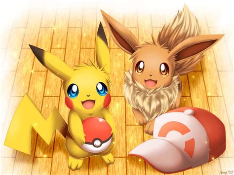 [100+] Cute Pikachu And Eevee Wallpapers | Wallpapers.com