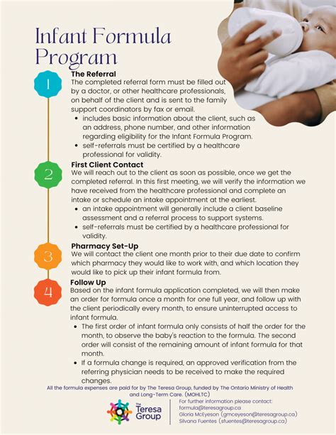 Infant Formula Program – The Teresa Group