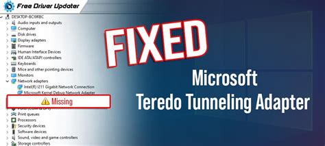 Microsoft Teredo Tunneling Adapter Missing {FIXED}