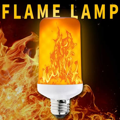 E27 LED Flame Lamp Flickering Light Bulb E14 LED Bulb Flame Effect Fire Light E26 220V ...