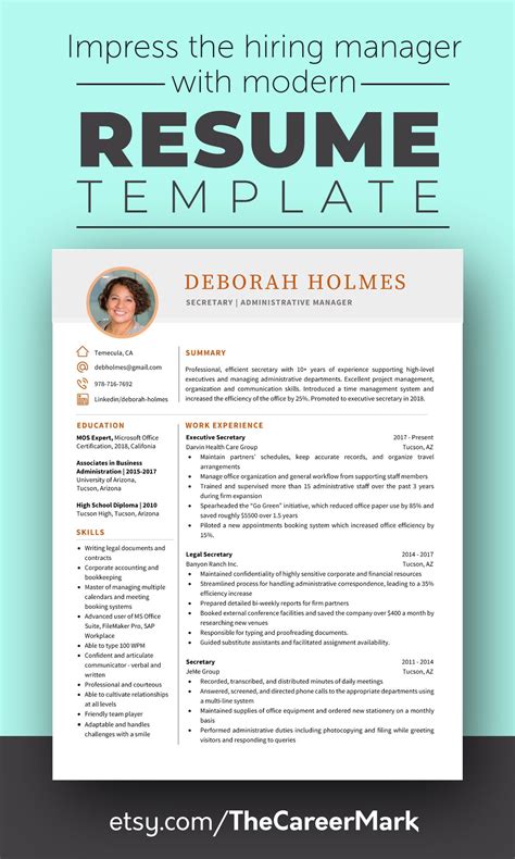 Impressive modern resume templates | Resume template professional, Resume writing tips, Resume tips