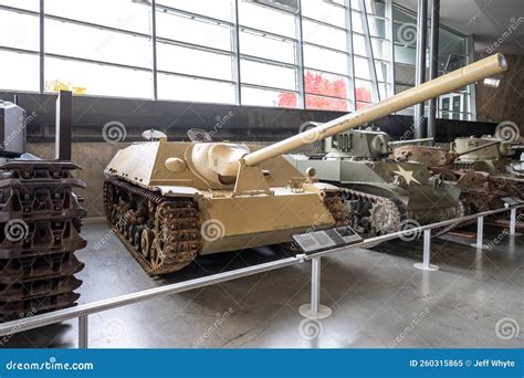 Exhibits of Tanks and Artillery Inside the Canadian War Museum in Ottawa Editorial Image - Image ...