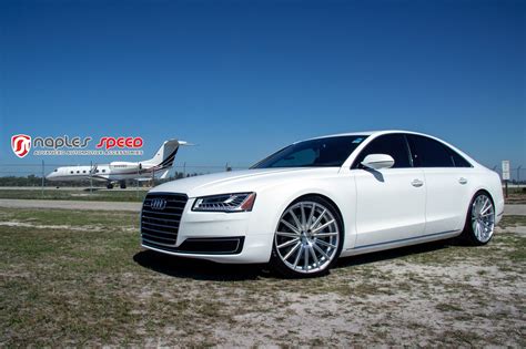 Slightly Customizd Audi A8 on Vossen Wheels — CARiD.com Gallery