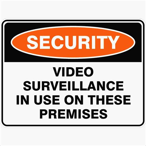 VIDEO SURVEILLANCE IN USE ON THESE PREMISES | Buy Now | Discount Safety ...