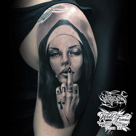 Nun Tattoo # Ver 5 | Sleeve tattoos, Tattoos, Hand tattoos