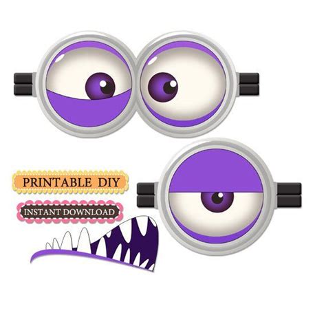 Related image | Purple minions, Minions eyes, Minion template