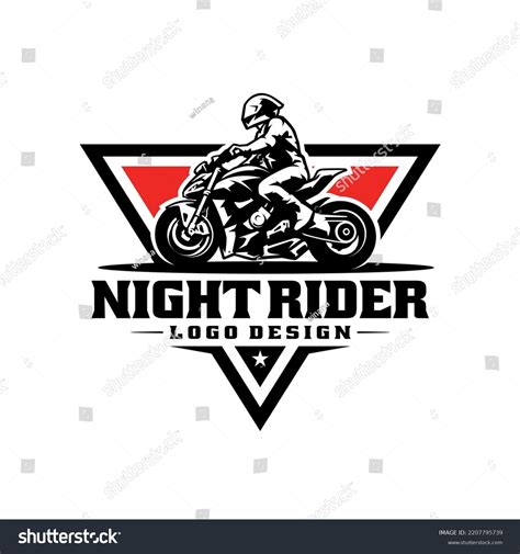 Biker Riding Motorcycle Logo Vector Stock Vector (Royalty Free) 2207795739 | Shutterstock