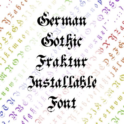 German Gothic Calligraphy Fonts