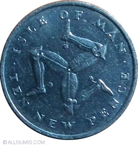 10 New Pence 1975, British Dependency (1970-1980) - Isle of Man - Coin - 37049