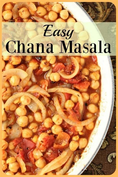 Easy Chana Masala - Kitchen Frau Food Blog