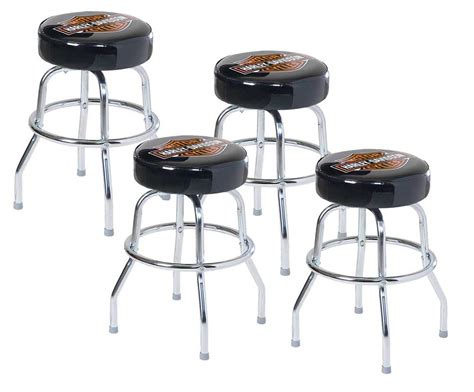 Harley-Davidson Bar & Shield 24 inch Premium Bar Stool HDL-12132, SET OF 4 | eBay