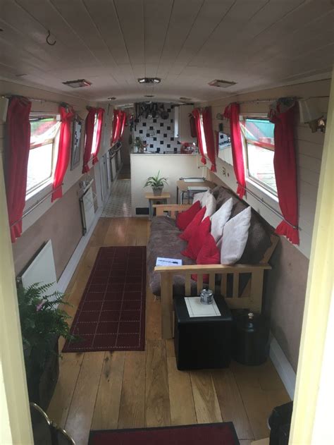 60 foot semi trad narrowboat | Boat house interior, Narrowboat, Boat ...