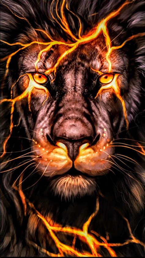 Fire Lion - 1080x1920 Wallpaper - teahub.io