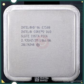 Intel Core 2 Duo E7500 Specs | TechPowerUp CPU Database