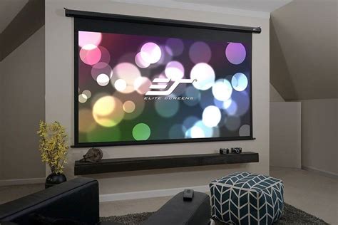 Elite Screens 125-INCH Spectrum RC1, Motorized Electric Projector ...