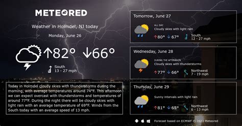 Holmdel, NJ Weather 14 days - Meteored