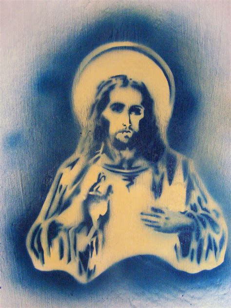 Jesus Stencil by BluPaint on DeviantArt