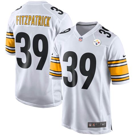 Men's Pittsburgh Steelers Minkah Fitzpatrick Nike White Player Game Jersey