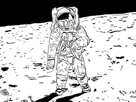 Astronaut line art by SamShootsFilm on DeviantArt